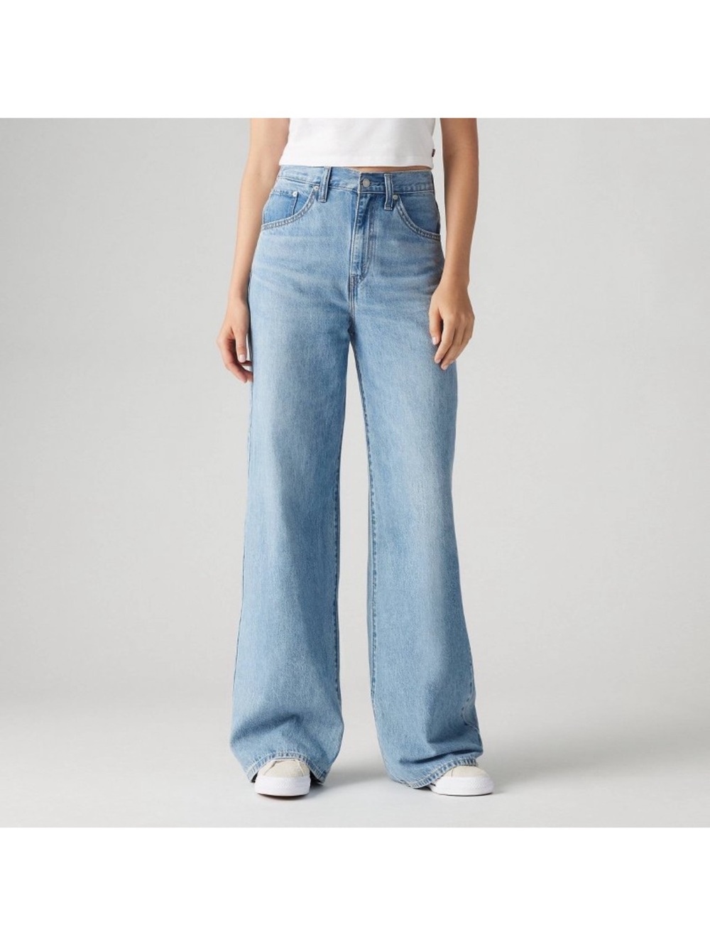 Levi’s High Rise Cinch Baggy Wide Leg denim size 27